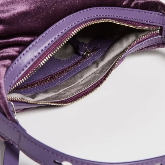 Rag & Bone Commuter Velvet Hobo Bag - Picture 4 of 4